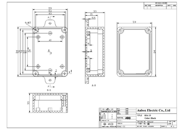 IP65 Wall Mount 83*58*33mm Plastic Electrical Junction Box